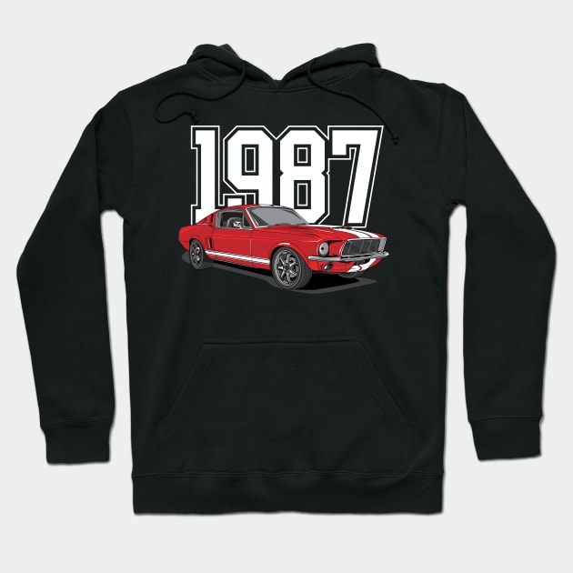 Muscle - 1987 Hoodie by melsa